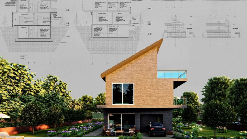 3d ve detay villa projesi