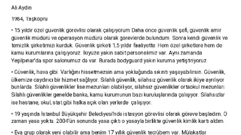 Röportaj deşifre örneği 