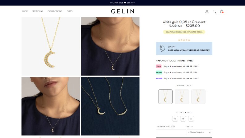 gelindiamond.com Shopify Mağazası