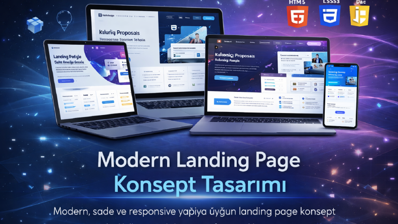 Modern Landing Page Konsept Tasarımı