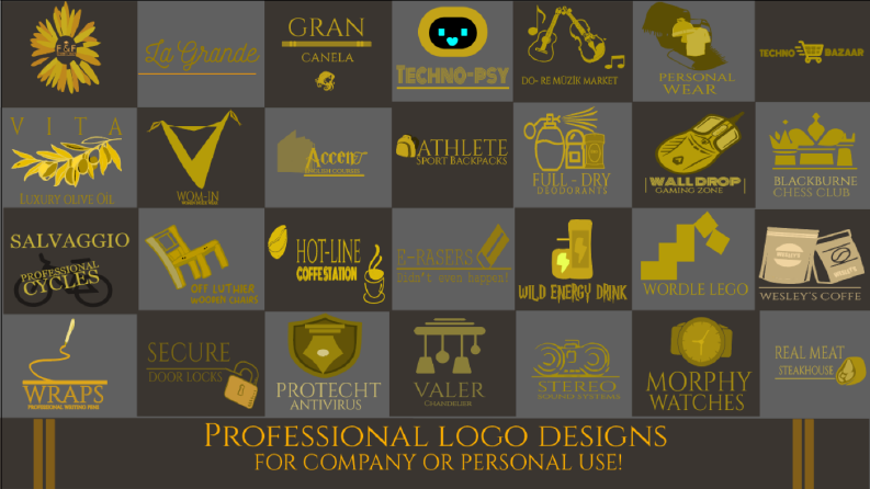 Örnek logo tasarımlarım.