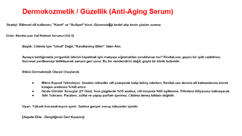 Dermokozmetik: Bilimsel İkna ve Güven Odaklı İçerik