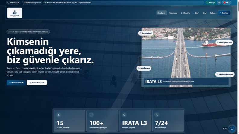 Tanışman Grup Kurumsal Web Sitesi