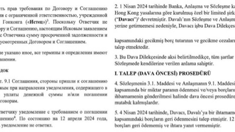 Rusça - Türkçe