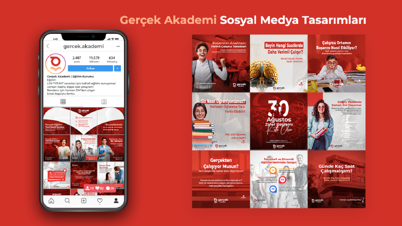 Gerçek Akademi Sosyal Medya Tasarımları