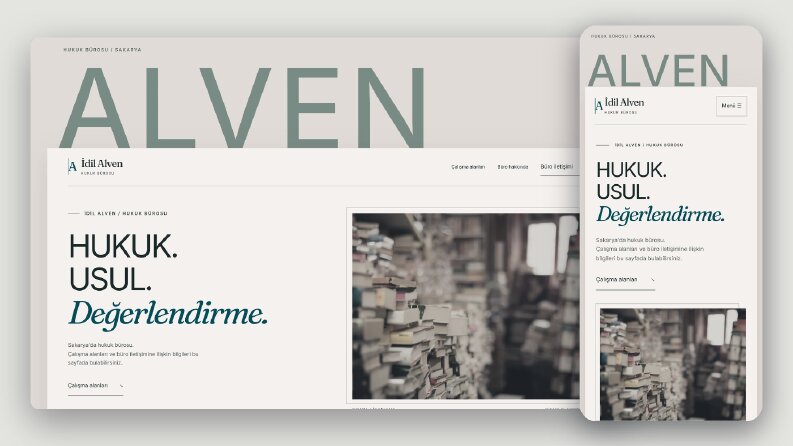 Hukuk bürosu sitesi · İdil Alven