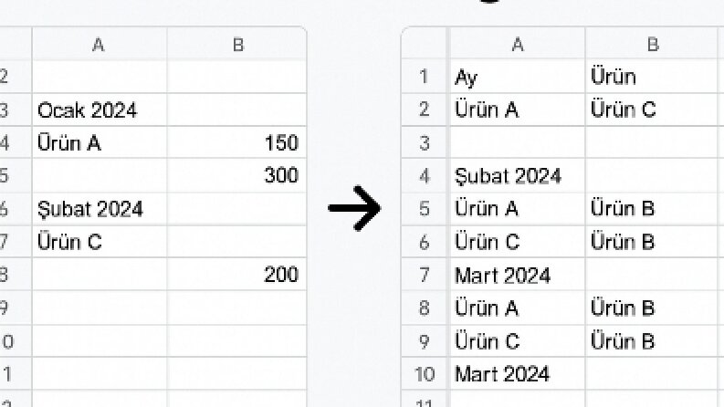 Excel Dosyalarınızı Otomatik Olarak Temizleyip Düzenli Hale Getiririm