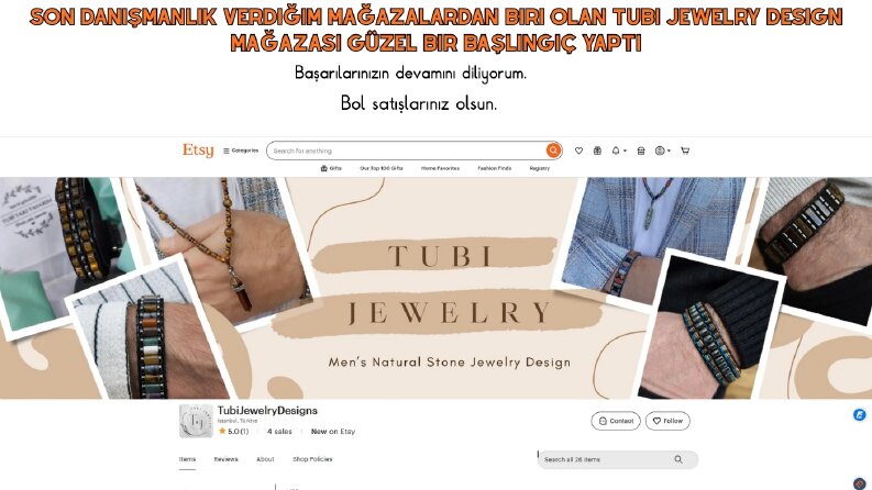 Danışmanlığını Yaptığım Etsy Mağazasında Güçlü Başlangıç