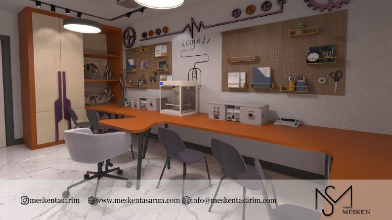 Robotik & Kodlama Atölye / Ofis Tasarımı