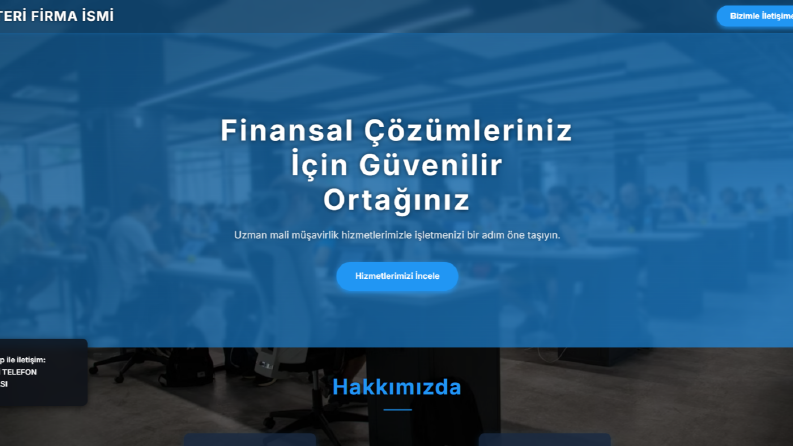 Kurumsal Firmalar İçin Hazır Web Sitesi