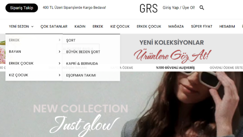 E-Ticaret Web Site
