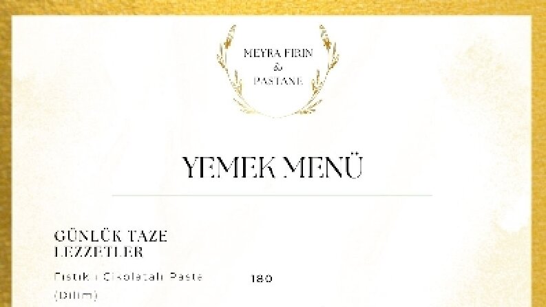 Restoran,Kafe ve Pastaneler için Modern Menü ve QR Menü Tasarımı