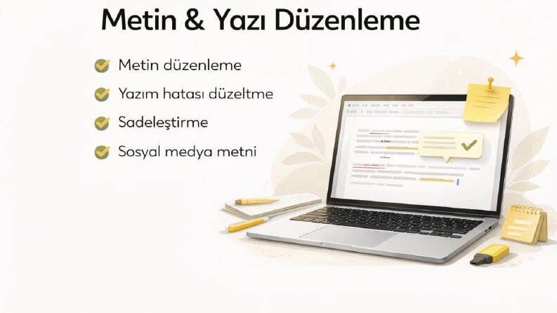 METİN VE YAZI DÜZENLEME İŞLEMLERİ