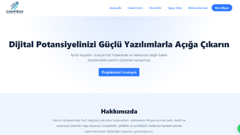 Modern Web Sitesi ve Admin Panel