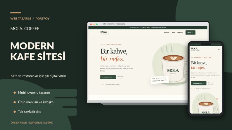 MOLA Coffee | Mobil Uyumlu Kafe Web Sitesi (Demo)