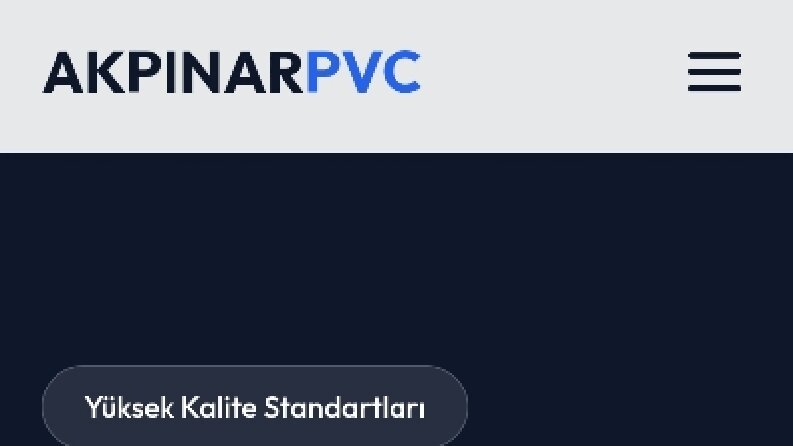 AkpınarPVC – Demo Web Sitesi