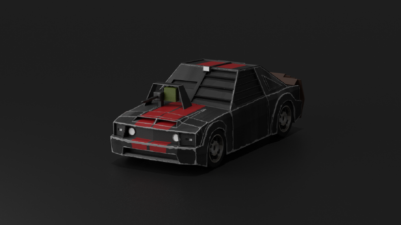 Death Race Filminden 2006 Model Mustang (Lowpoly)