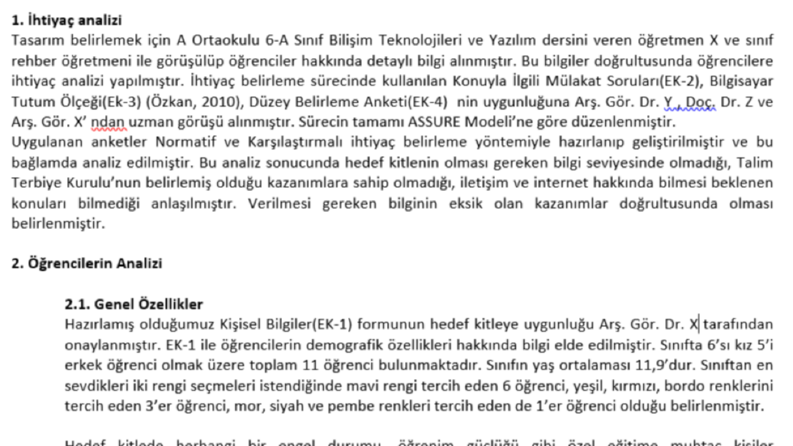 İş örneğim