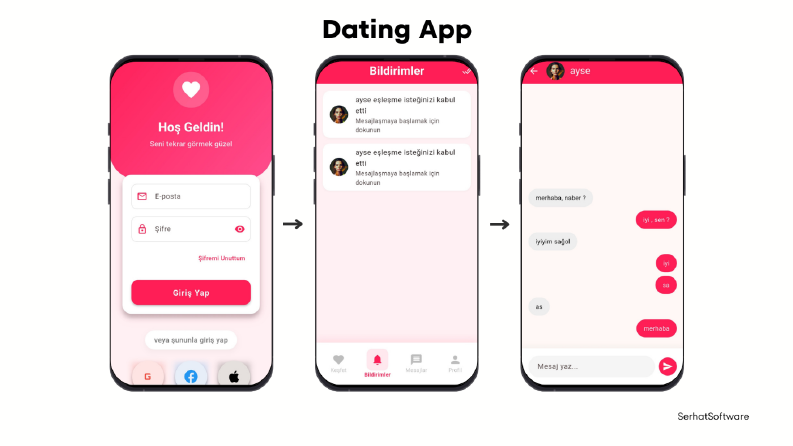 Material Design Dating App - Flutter