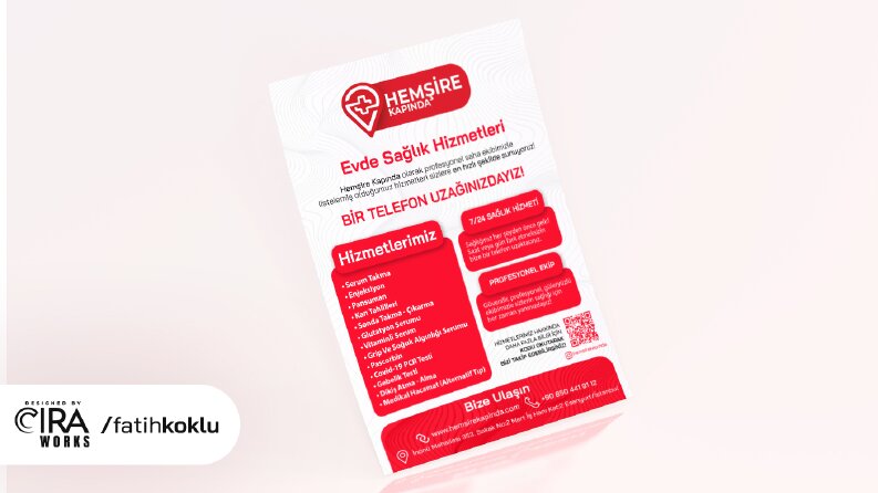 Hemşire Kapında Broşür Tasarımları