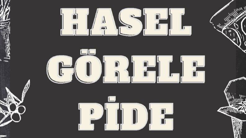 Hasel Görele Pide menü tasarımı