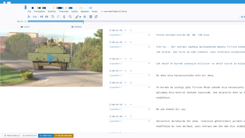 Video Altyazı Çevirisi | Transkript