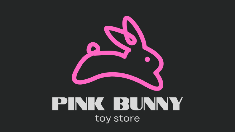 Pink Bunny Oyuncak Mağazası Logo Tasarımı