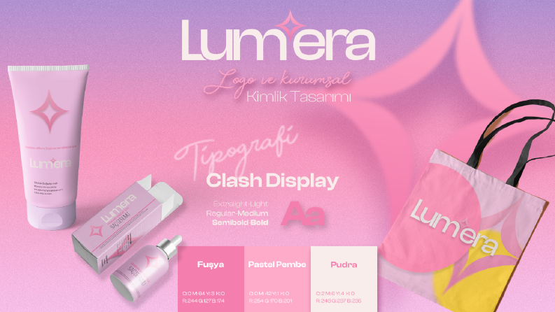 Lumera Kozmetik Logo ve Kurumsal Kimlik Tasarımı