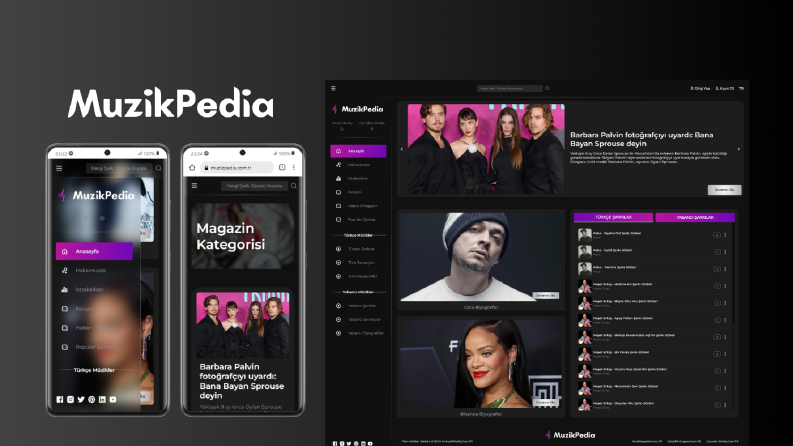 MuzikPedia sitesinin modern kodlanması