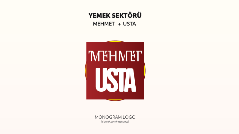Monogram Logo Tasarımı Mehmet Usta