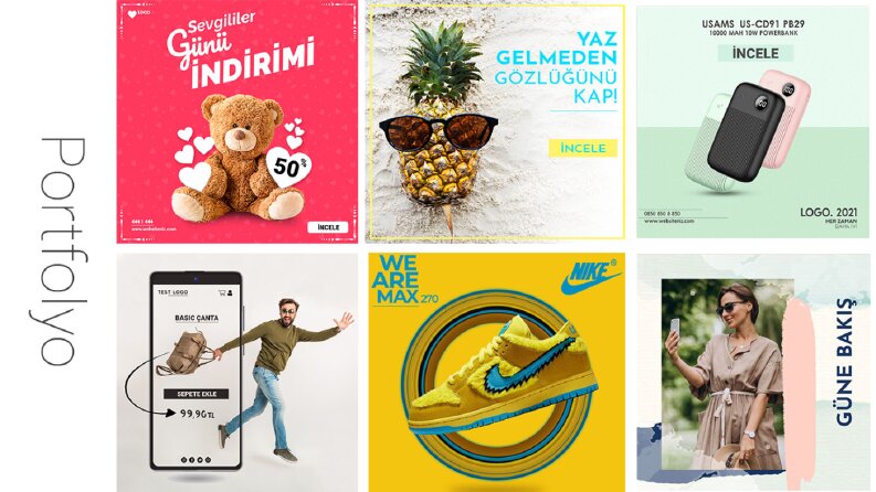 Çalıştığım markalar için hazırladığım bazı tasarımlar