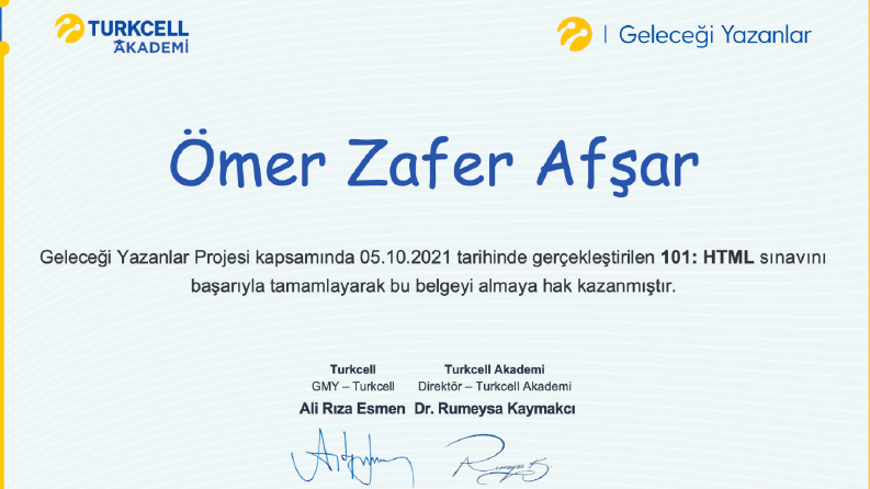 Temel Web HTML Dizayn