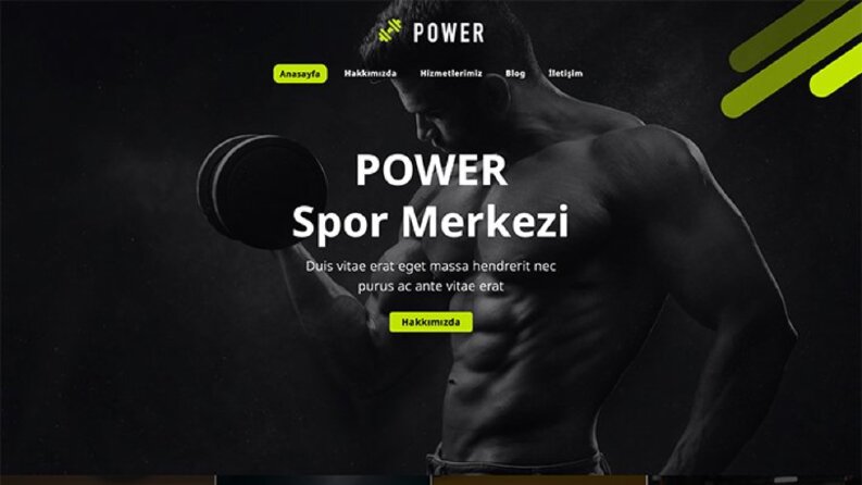 Spor Salonu Websitesi
