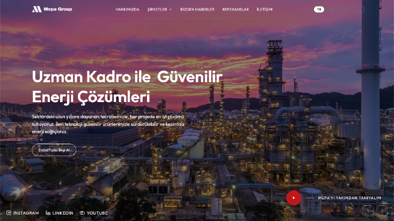 MEPA Group Kurumsal Web Sitesi