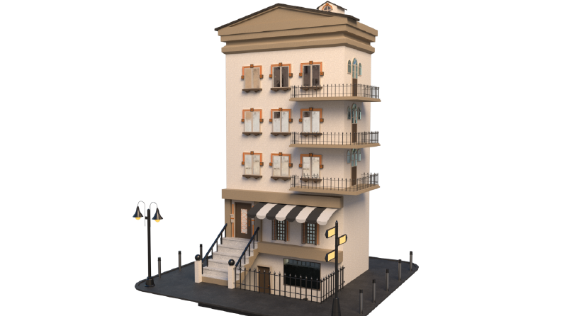 Cartoon Building