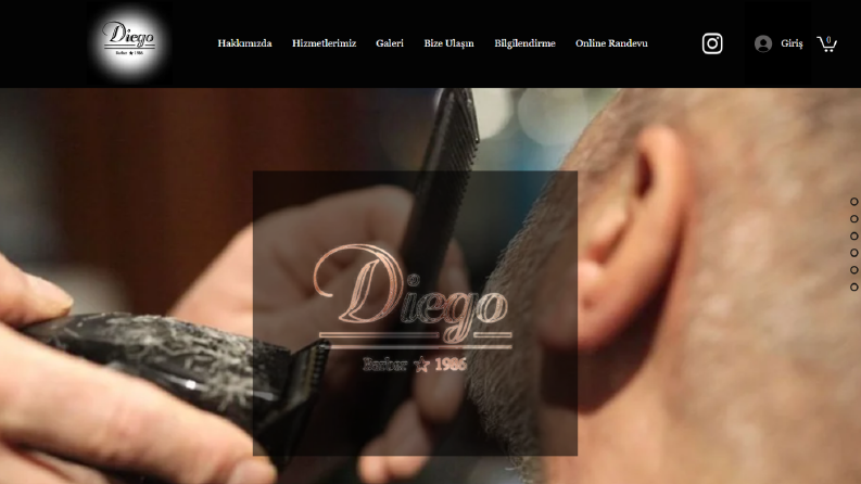 Diego Barber - Web Sitesi Tasarımı