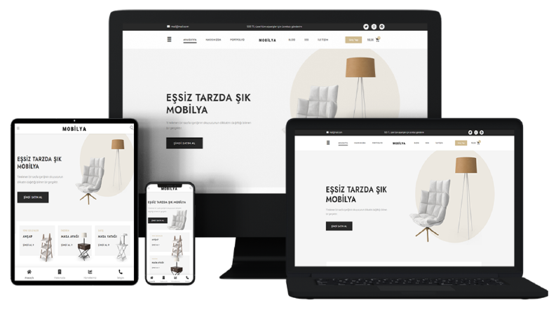 E-Ticaret Sitesi Tasarımlarım