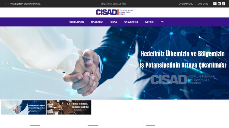 Çorlu İş İnsanları Derneği Web Sitesi