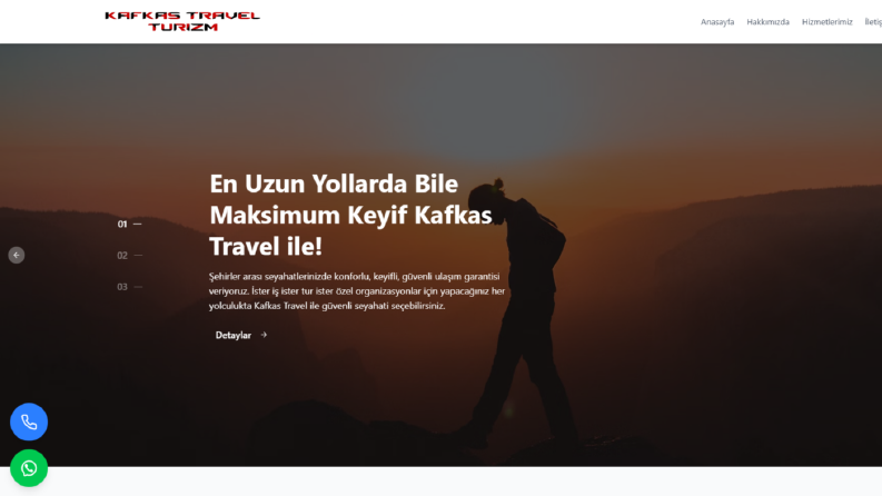 Kafkas Travel Web Sitesi Tasarımı