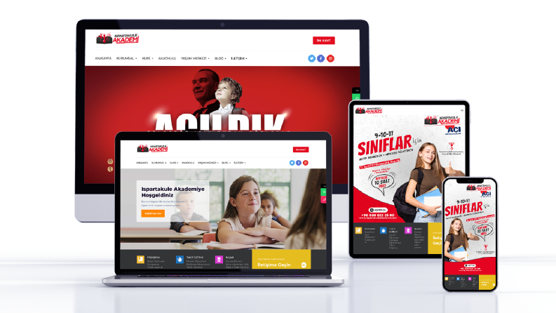 Okul & Kurs & Eğitim Web Sitesi