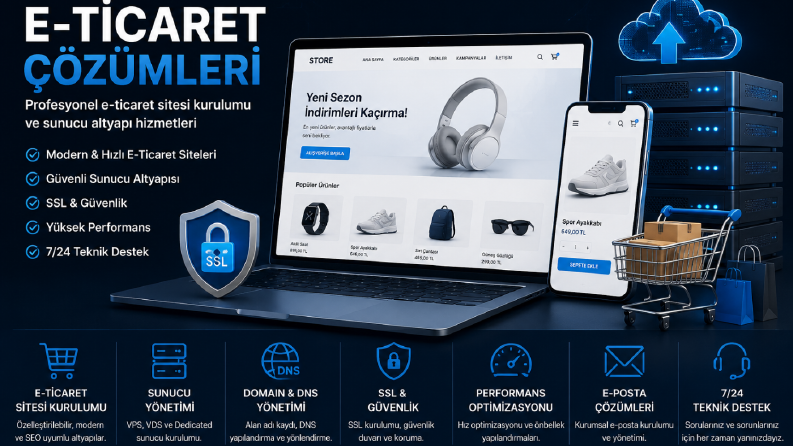 E-Ticaret Sitesi & Sunucu Altyapısı