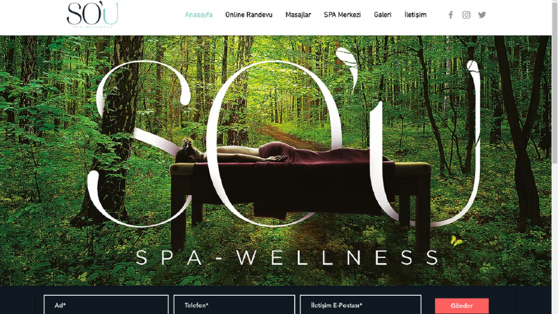 Wix.com için Online Randevulu Spa Merkezi Web Sitesi Yapımı
