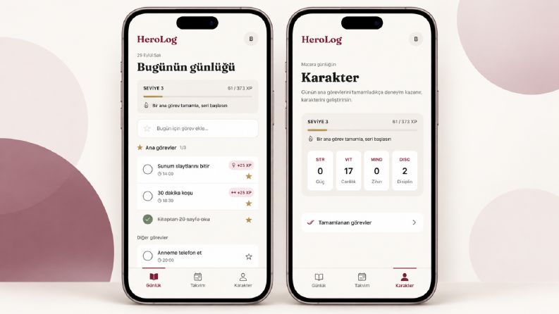 HeroLog: Oyunlaştırılmış Alışkanlık ve Görev Takibi