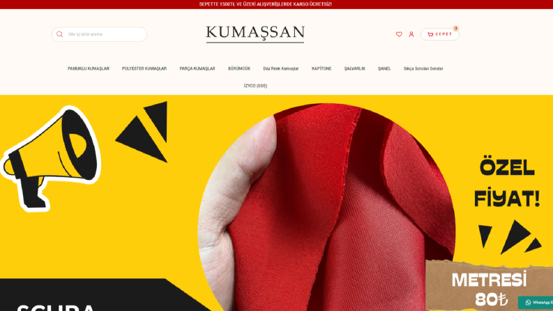 Kumaşsan Perakende Kumaş E-Ticaret