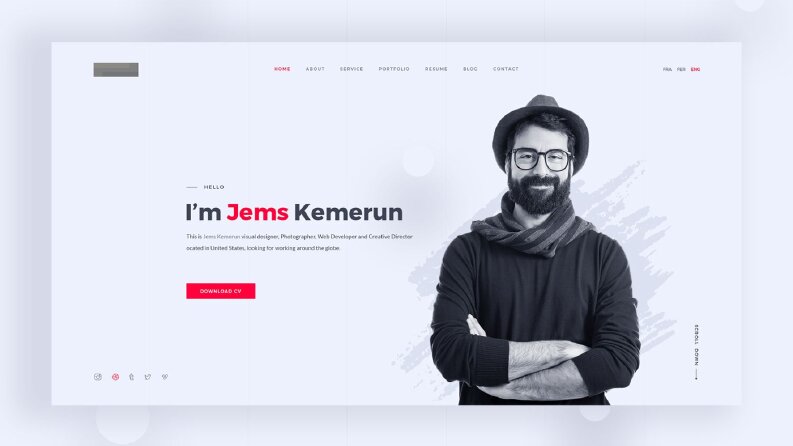 Kişisel portfolyo & blog Web Tasarımı