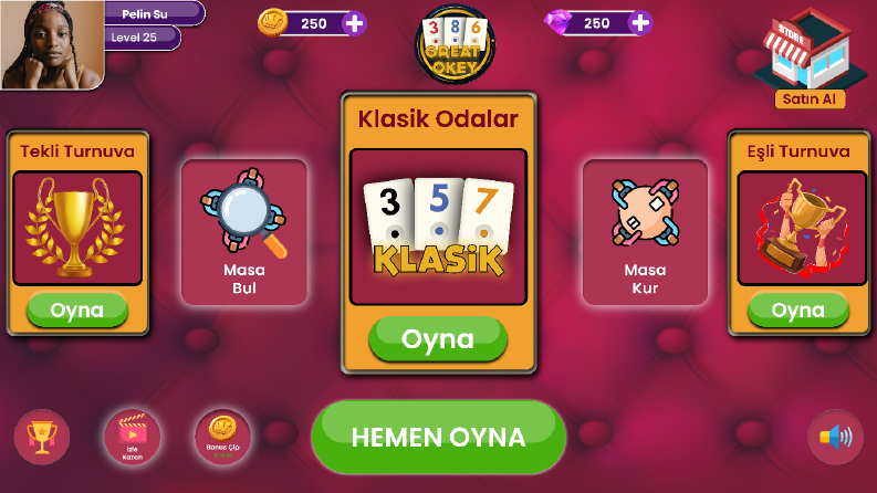 Okey Oyunu- Tasarım
