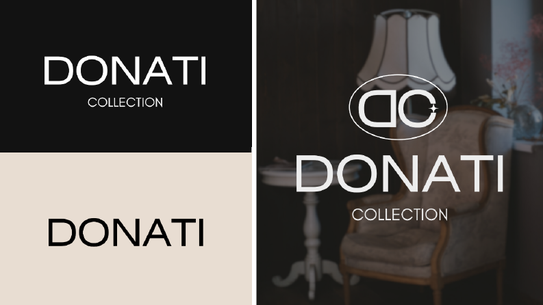 Donati Collection Logo Mockup Konsepti