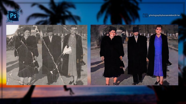 fotoğraf renklendirme ve onarım