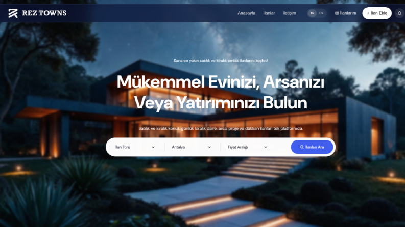 RezTowns – Emlak Rezervasyon Pazaryeri