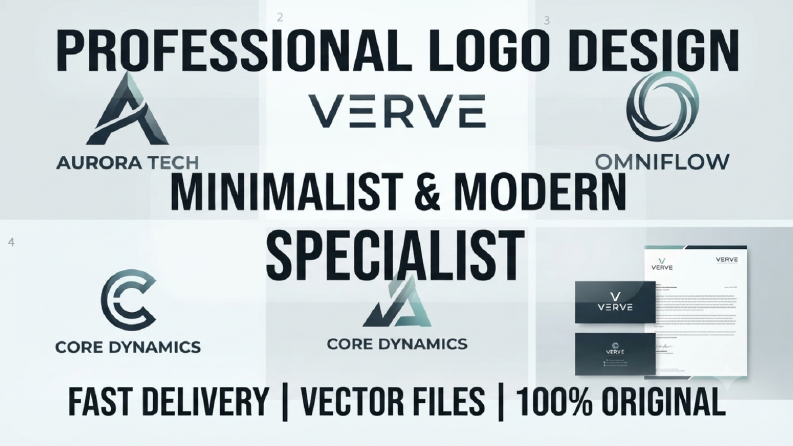 Modern ve Minimalist Kurumsal Logo Tasarımı